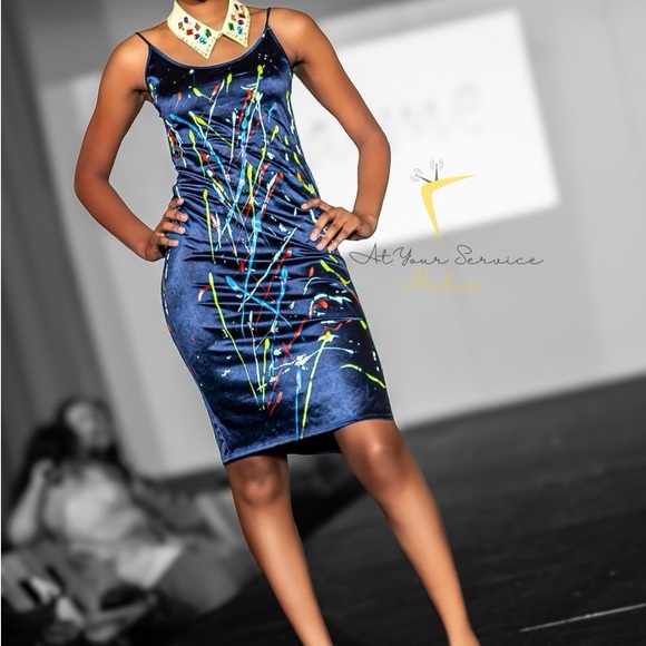 Dresses & Skirts - Colorful Abstract Print Dress B.A.D. (Stretch)